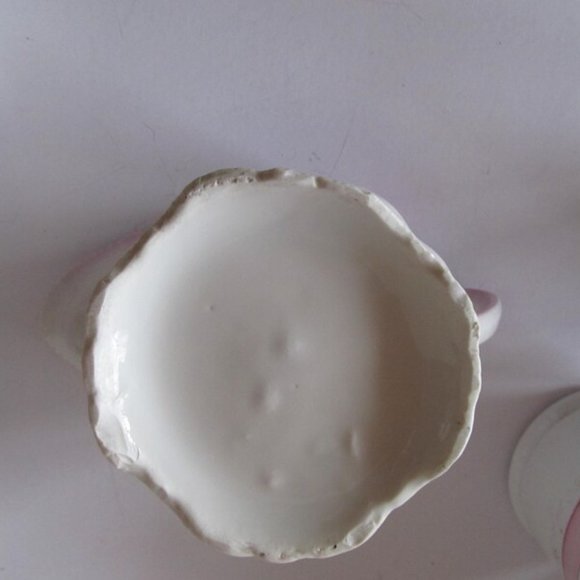 Antique Shaving Scuttle Floral Roses shaving Mug Pink Roses Floral Shaving Mugs - Picture 9 of 9